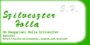 szilveszter holla business card